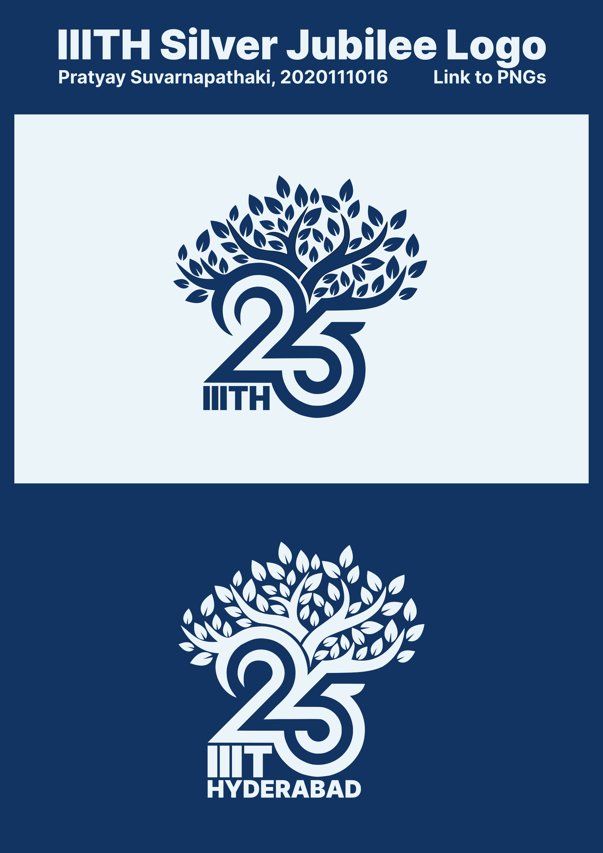 IIIT Hyderabad Silver Jubilee logo