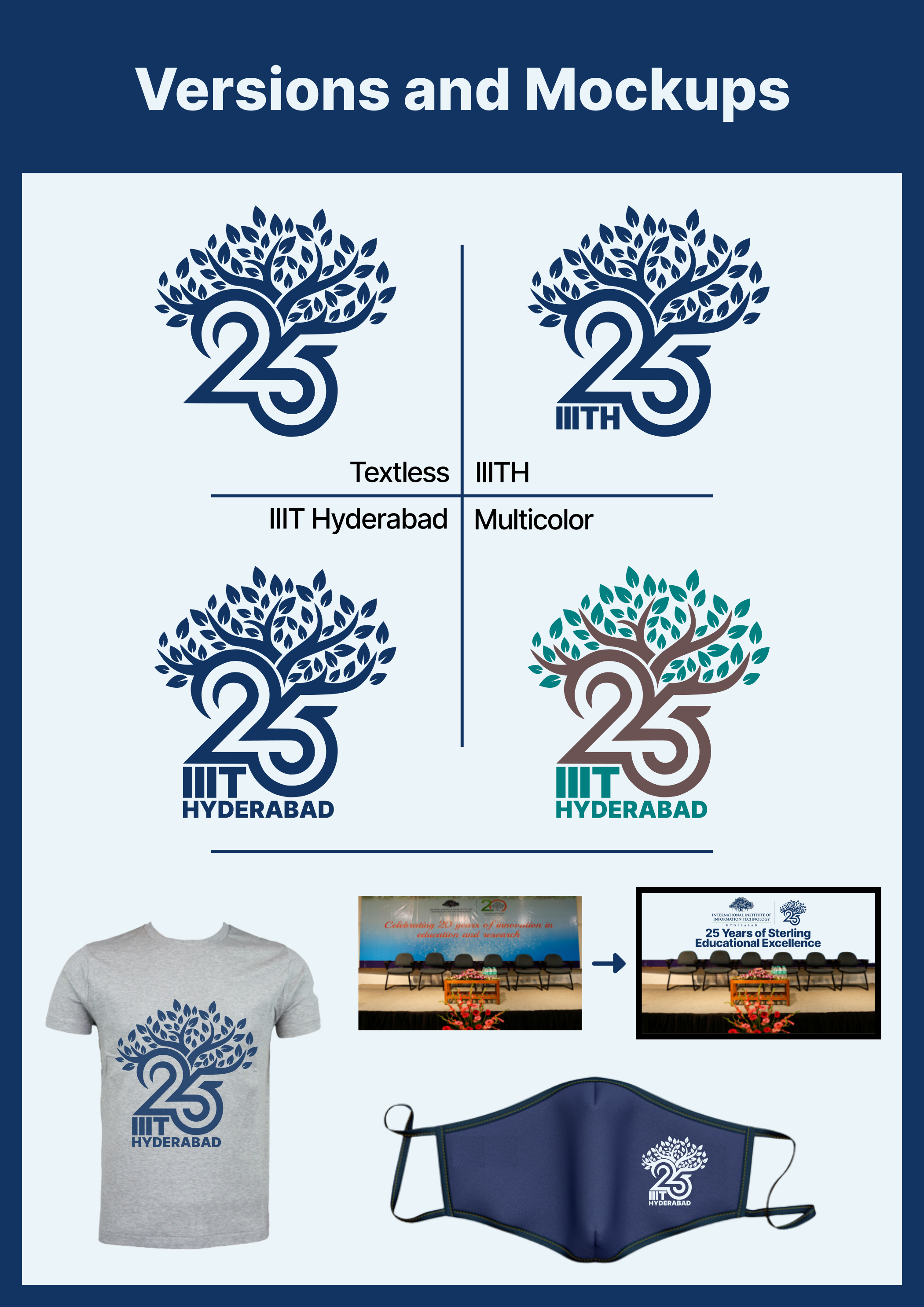 Silver Jubilee logo construction and details