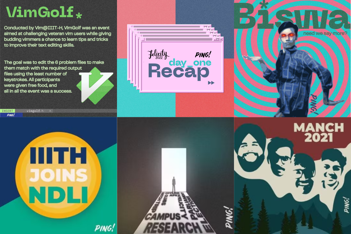 Ping article promotion posters