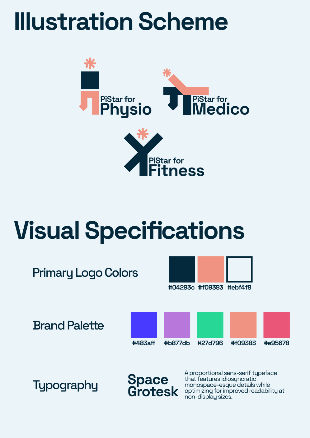 PiStar Tech illustration scheme and visual specification